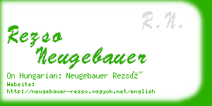 rezso neugebauer business card